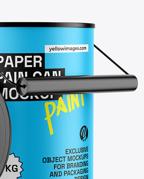 Paper Paint Can Mockup