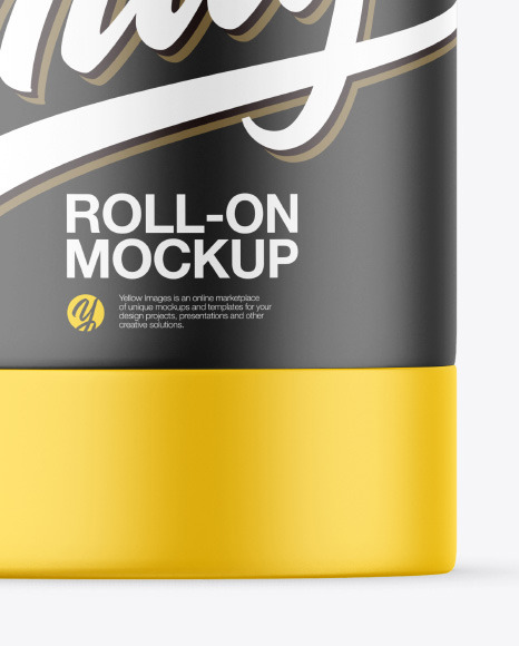 Matte Roll-On Deodorant Mockup