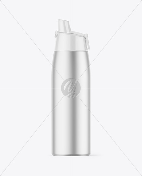 Matte Metallic Sport Bottle Mockup