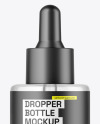 Clear Glass Dropper Bottle w\ Paper Tube Mockup