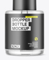 Clear Glass Dropper Bottle w\ Paper Tube Mockup