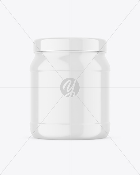 Glossy Nutrition Jar Mockup