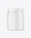 Glossy Nutrition Jar Mockup