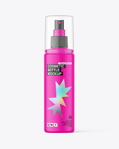 Matte Spray Bottle Mockup - Body spray bottle mockup