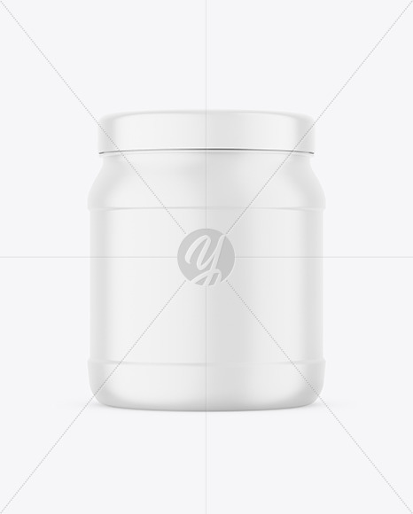 Matte Nutrition Jar Mockup