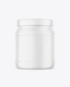 Matte Nutrition Jar Mockup Matte Nutrition Jar Mockup