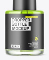 Clear Glass Dropper Bottle w\ Paper Tube Mockup