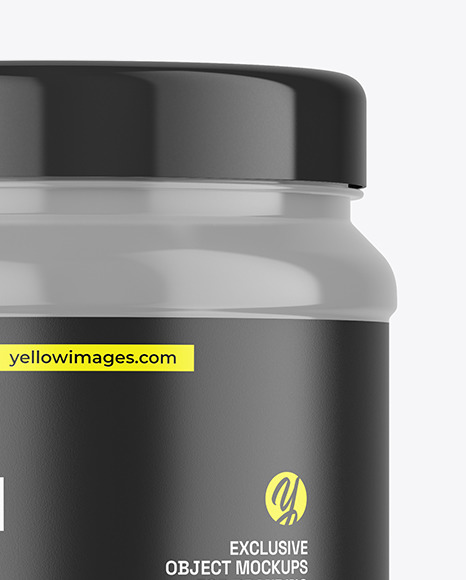 Glossy Nutrition Jar Mockup