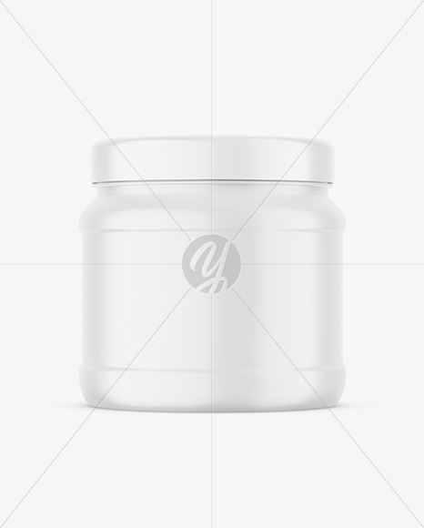 Matte Nutrition Jar Mockup