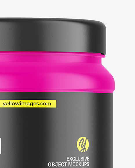 Matte Nutrition Jar Mockup