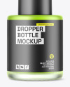 Frosted Glass Dropper Bottle w\ Paper Tube Mockup