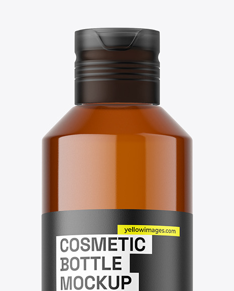Amber Cosmetic Bottle Mockup Amber Cosmetic Bottle Mockup
