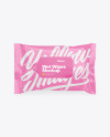 Glossy Wet Wipes Mockup