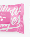 Glossy Wet Wipes Mockup