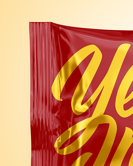 Glossy Wet Wipes Mockup