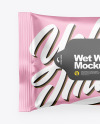 Matte Metallic Wet Wipes Mockup