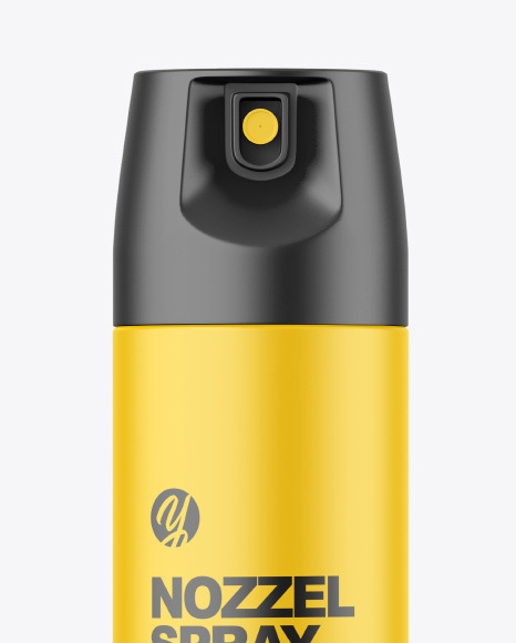 Matte Nozzel Spray Bottle Mockup