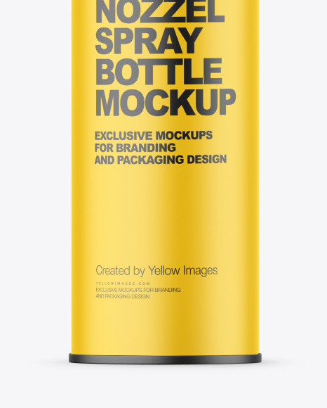 Matte Nozzel Spray Bottle Mockup