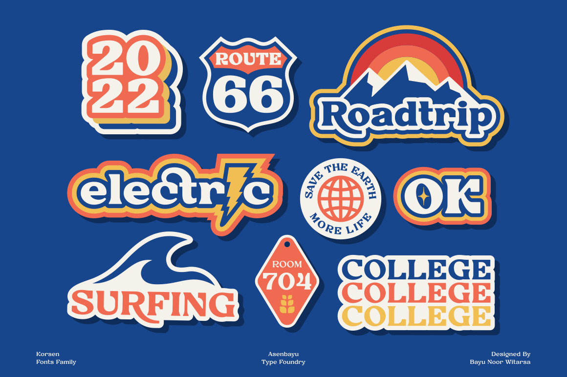 Korsen - Multipurpose Fonts Family Korsen - Multipurpose Fonts Family
