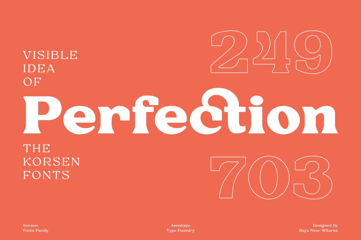 Korsen - Multipurpose Fonts Family Korsen - Multipurpose Fonts Family