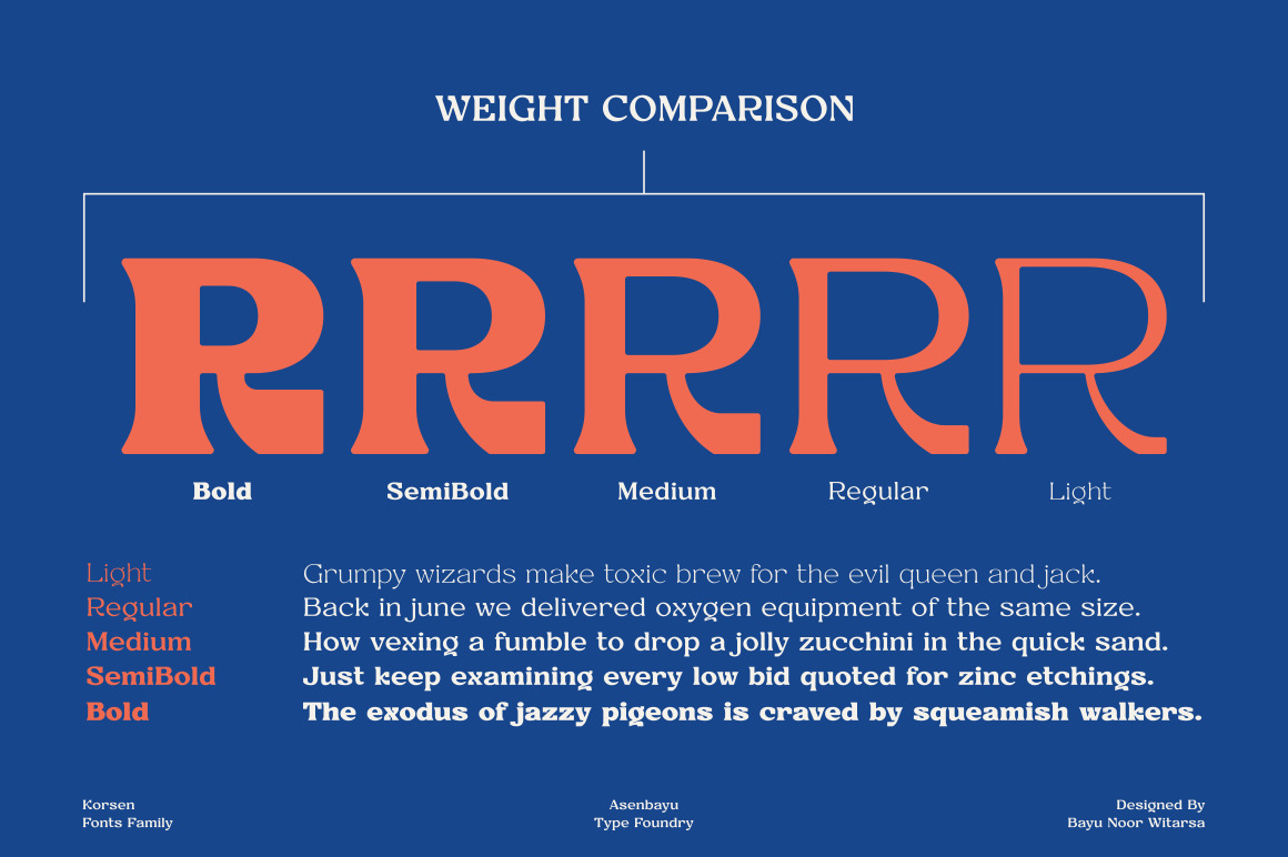 Korsen - Multipurpose Fonts Family Korsen - Multipurpose Fonts Family