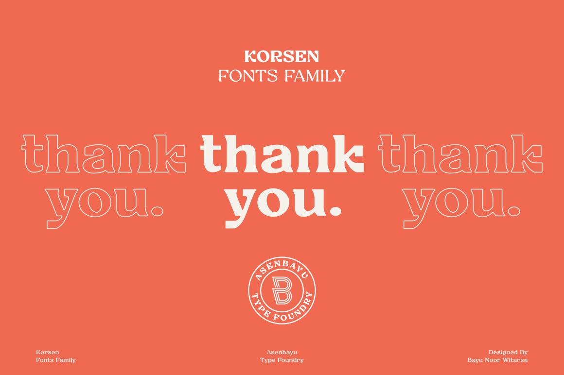 Korsen - Multipurpose Fonts Family