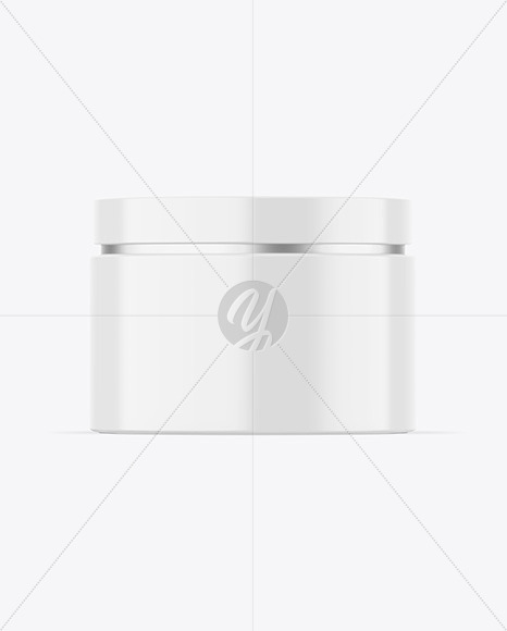 Glossy Cosmetic Jar Mockup