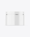 Glossy Cosmetic Jar Mockup