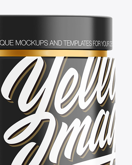 Glossy Cosmetic Jar Mockup