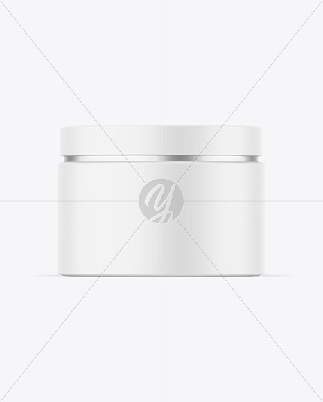 Matte Cosmetic Jar Mockup