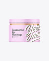 Matte Cosmetic Jar Mockup