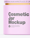 Matte Cosmetic Jar Mockup