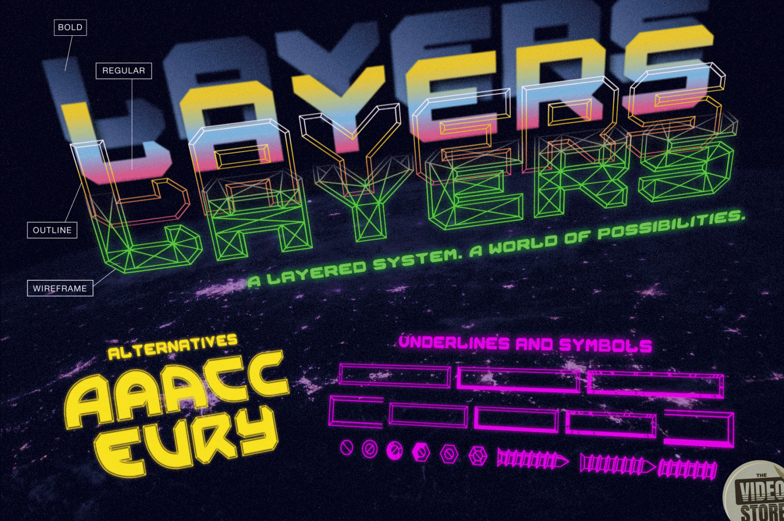 Space Armada - A Retro Science Fiction Font