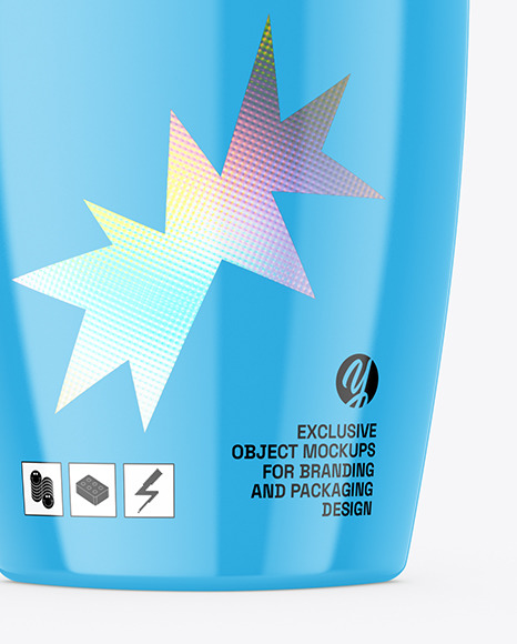 Glossy Cosmetic Bottle Mockup