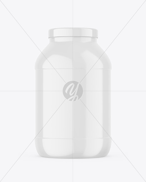 Glossy Nutrition Jar Mockup