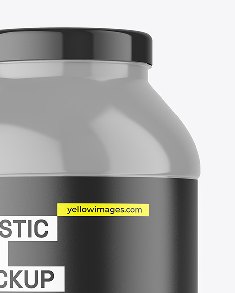 Glossy Nutrition Jar Mockup