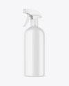 Matte Plastic Spray Bottle Mockup