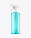 Clear Plastic Spray Bottle Mockup