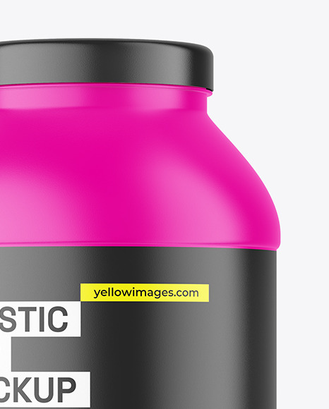 Matte Nutrition Jar Mockup