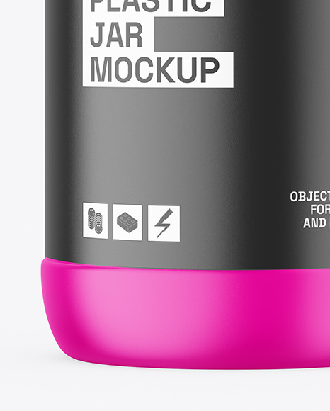Matte Nutrition Jar Mockup Matte Nutrition Jar Mockup