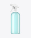 Clear Plastic Spray Bottle Mockup