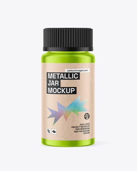 Metallic Jar Mockup