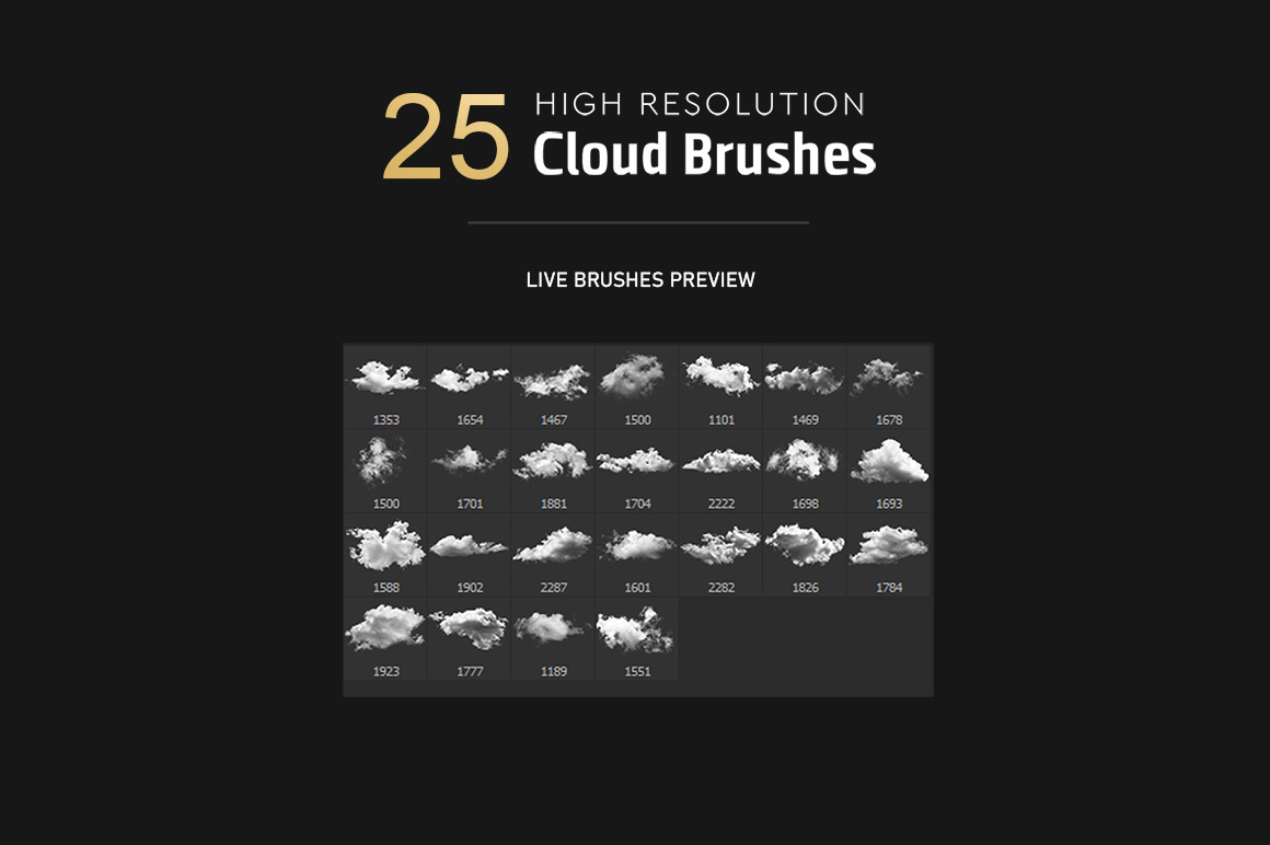 Photoshop Cloud Brushes