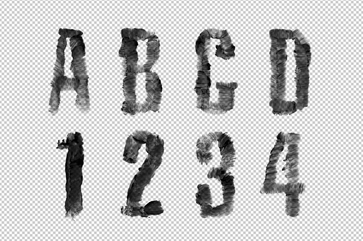 Black Brush Font