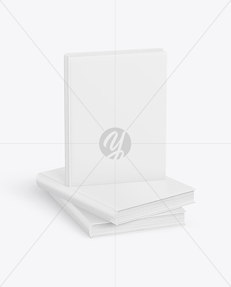 Hardcover Book w/ Matte Cover Mockup