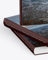 Hardcover Book w/ Matte Cover Mockup