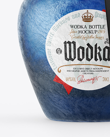 Vintage Bottle with Label Mockup