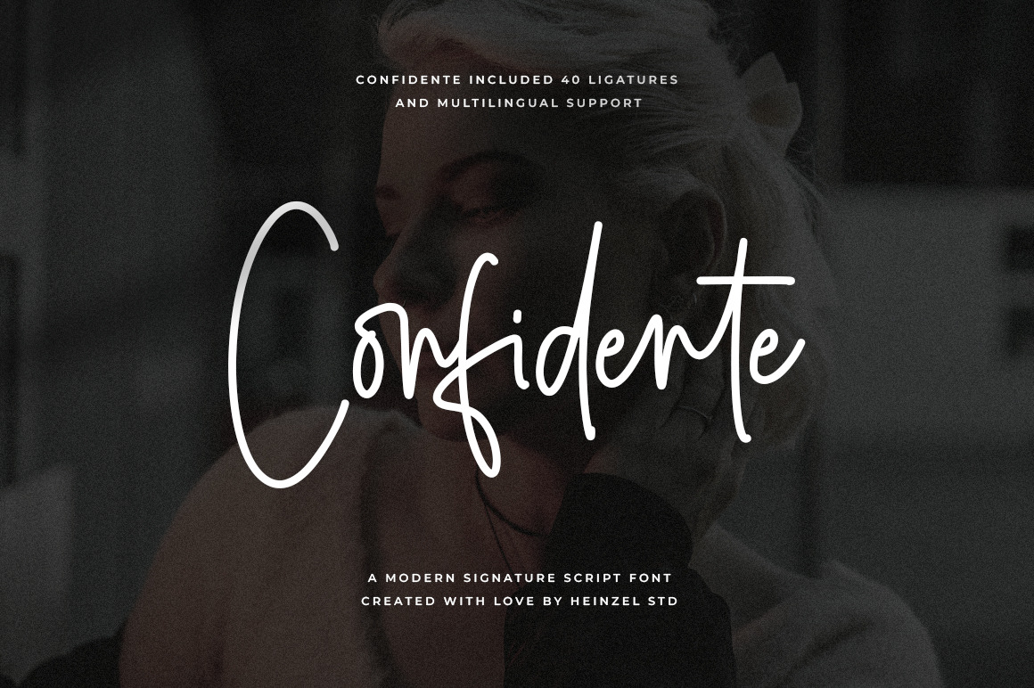 Confidente Signature Font Confidente Signature Font