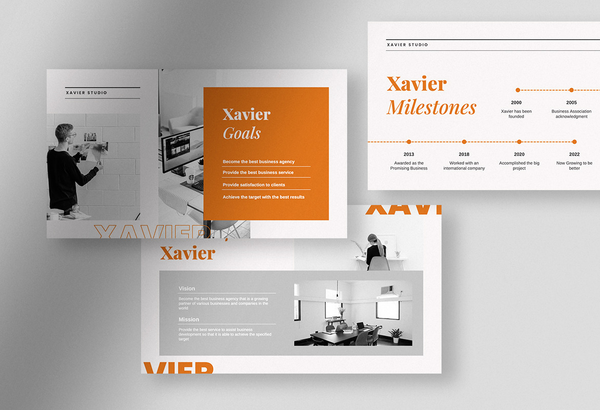 Xavier - Sunkist Orange Professional Company Profile Presentation Xavier - Sunkist Orange Professional Company Profile Presentation