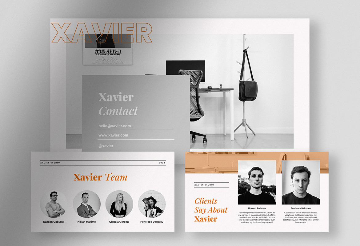 Xavier - Sunkist Orange Professional Company Profile Presentation Xavier - Sunkist Orange Professional Company Profile Presentation